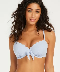Fashion Voorgevormde Beugel Bikinitop Scallop Vrouwen Bikini'S