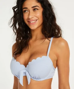 Fashion Voorgevormde Beugel Bikinitop Scallop Vrouwen Bikini'S