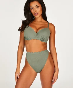 Online Voorgevormde Beugel Bikinitop Scallop Vrouwen Bikini'S