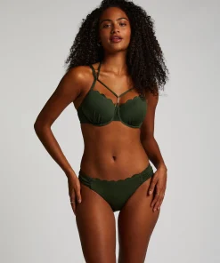 Outlet Voorgevormde Beugel Bikinitop Scallop Vrouwen Bikini'S