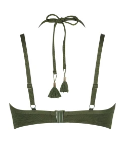Outlet Voorgevormde Beugel Bikinitop Scallop Vrouwen Bikini'S