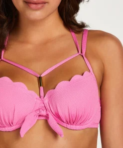 New Voorgevormde Beugel Bikinitop Scallop Vrouwen Bikini'S