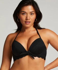 Discount Voorgevormde Beugel Bikinitop Scallop Vrouwen Bikini'S
