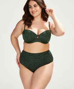 Clearance Voorgevormde Beugel Bikinitop Tonal Leo Cup E + Vrouwen Bikini'S
