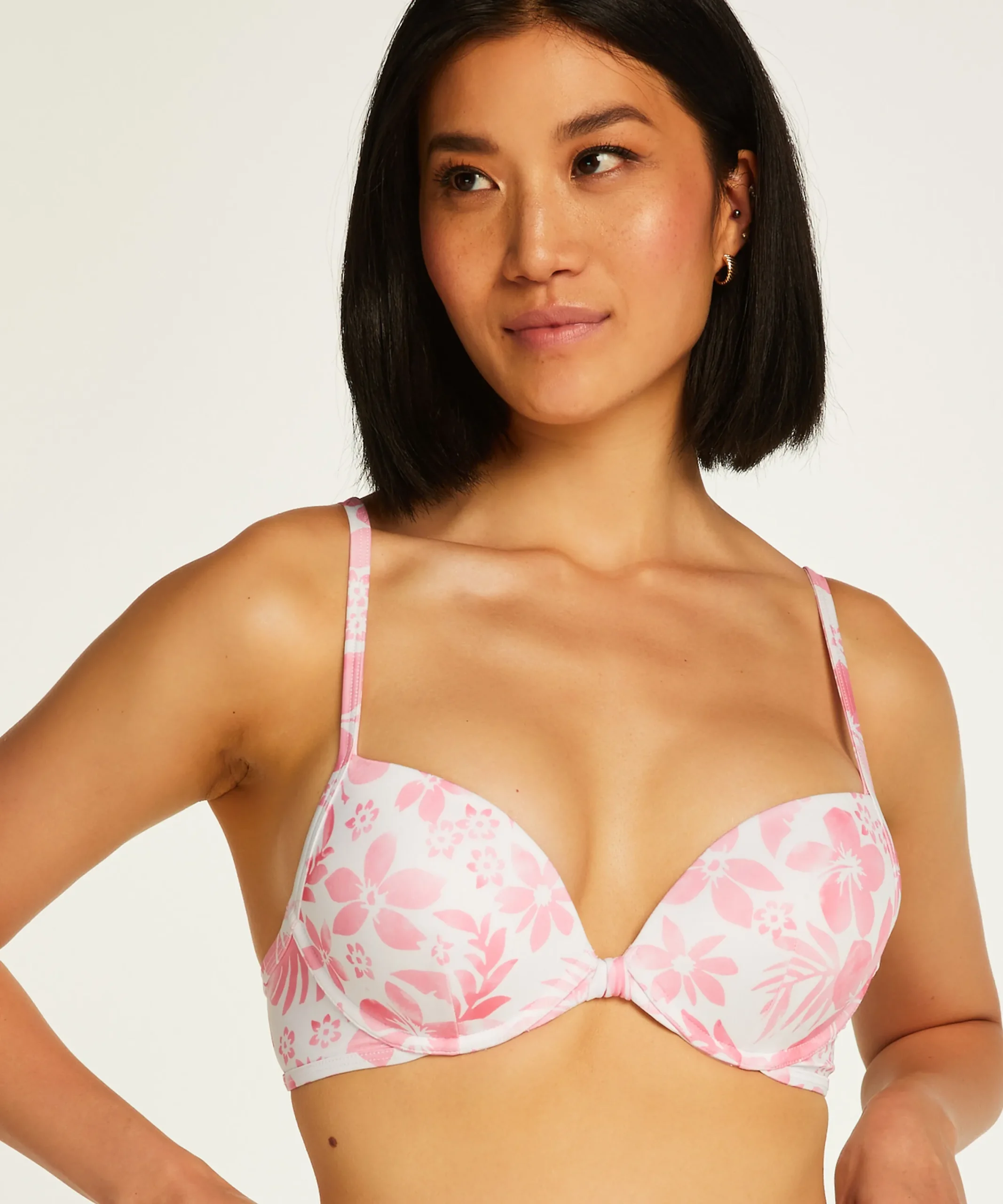 Best Sale Voorgevormde Push-Up Beugel Bikinitop Tropical Vrouwen Bikini'S