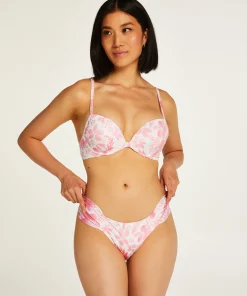 Best Sale Voorgevormde Push-Up Beugel Bikinitop Tropical Vrouwen Bikini'S