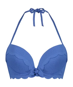 Sale Voorgevormde Push-Up Beugel Bikinitop Scallop Cup A - E Vrouwen Bikini'S