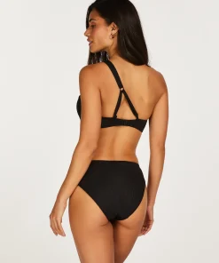 Fashion Voorgevormde Push-Up Beugel Bikinitop Nero Rib Vrouwen Bikini'S