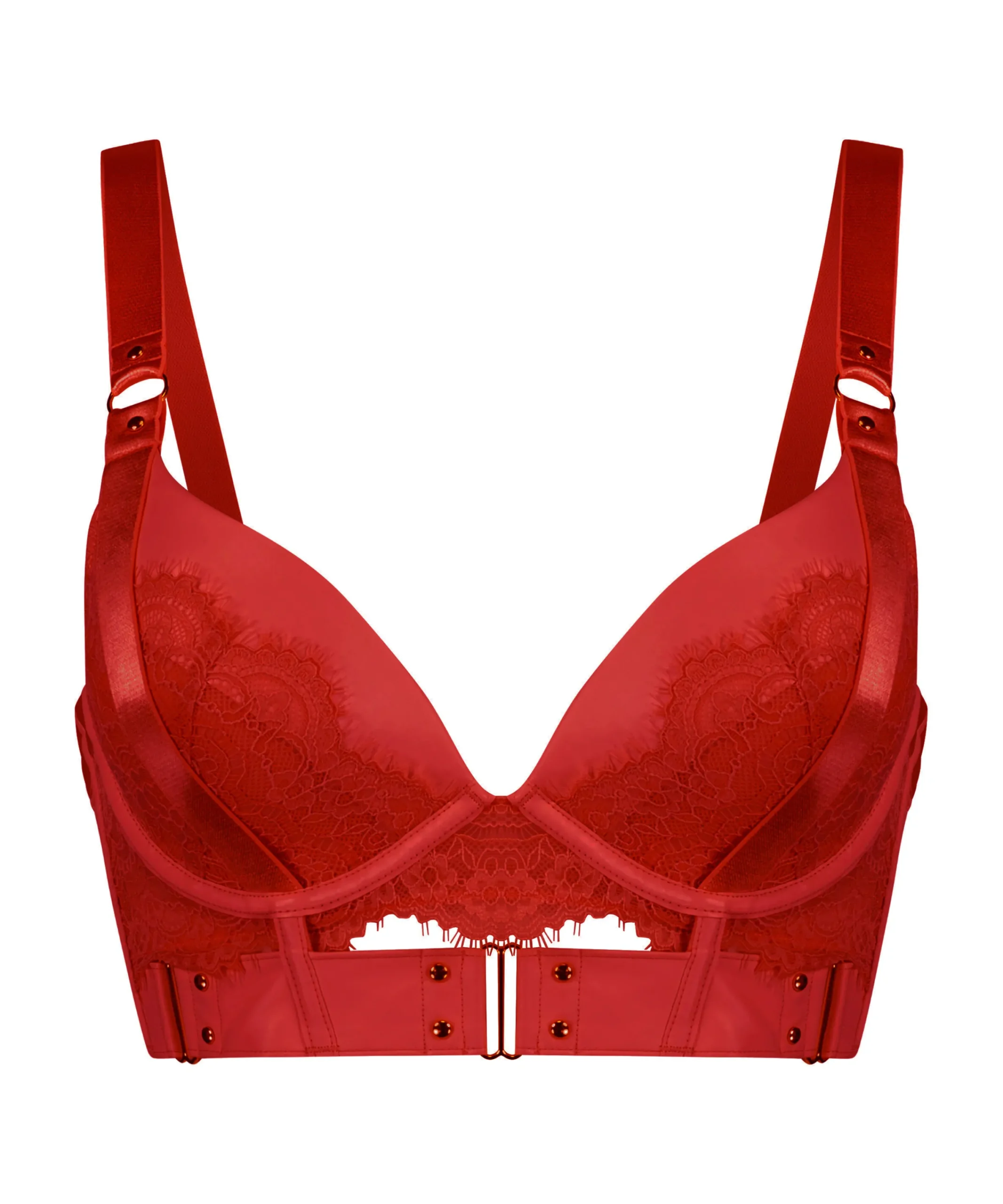 Clearance Voorgevormde Push-Up Longline Beugel Bh Occult Vrouwen Push-Up & Maximizer Bh'S